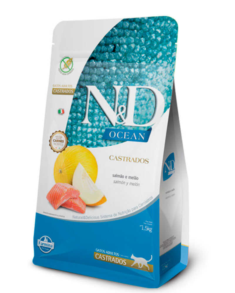 NyD Ocean Feline Adulto Castrado Salmón 1.5 Kg