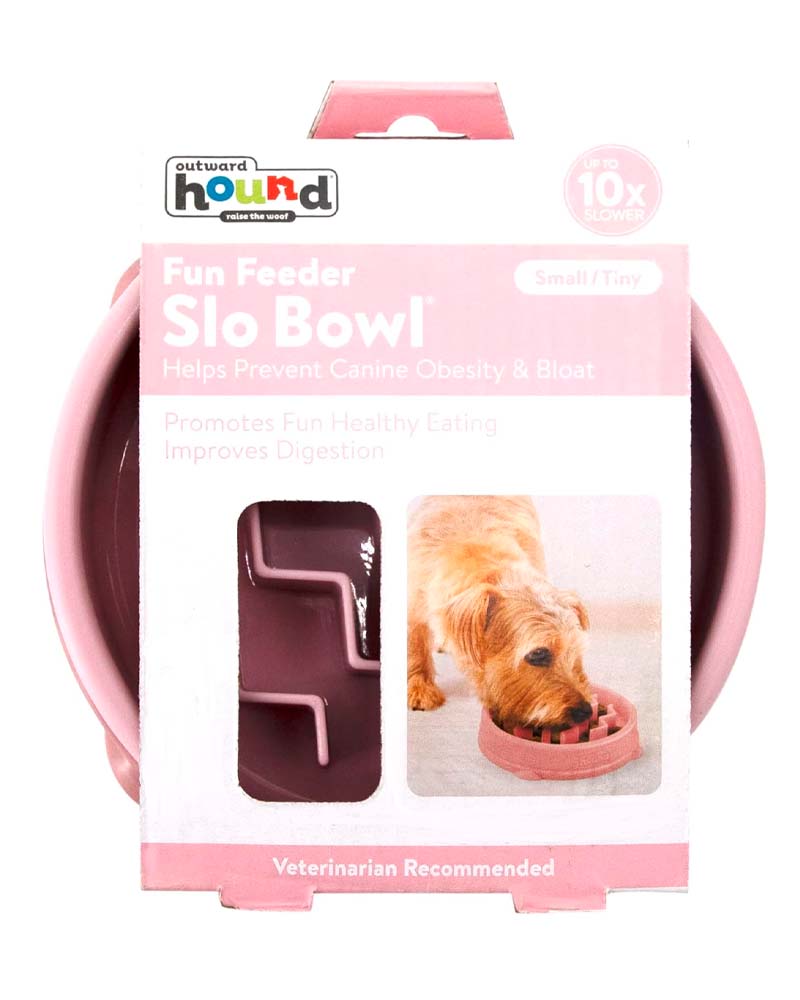 Outward Hound Comedero Lento Rosa S Para Perros