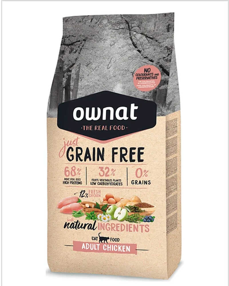 Ownat Just Grain Free Adult Chicken Cat 1 Kg