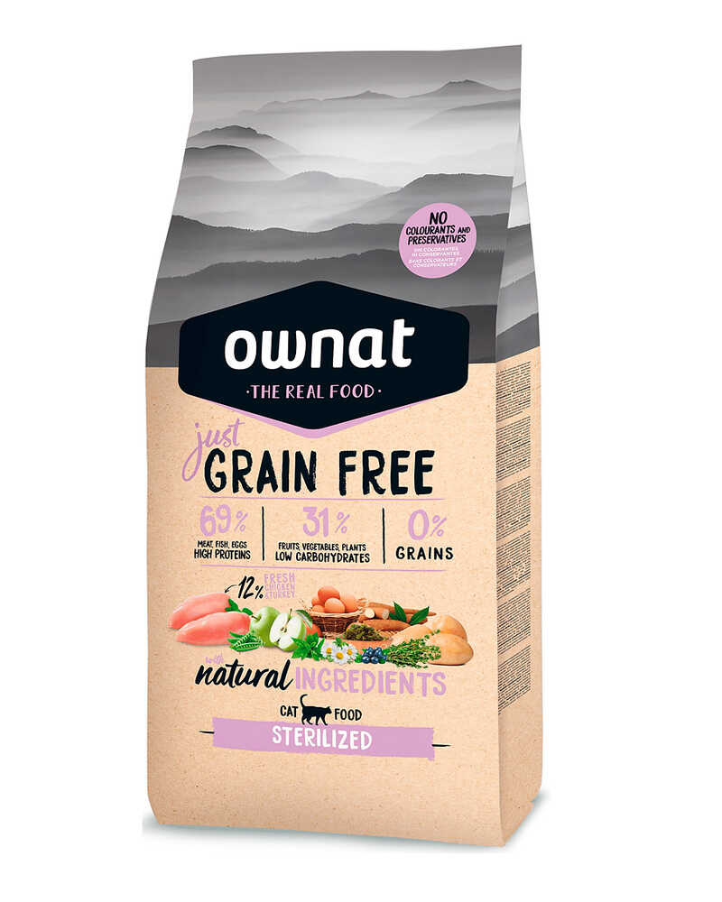Ownat Just Grain Free Sterilized Cat 8 Kg