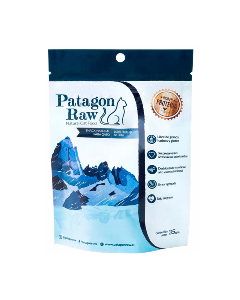 Patagon Raw Snack Gato Sabor Pollo 35 Gr