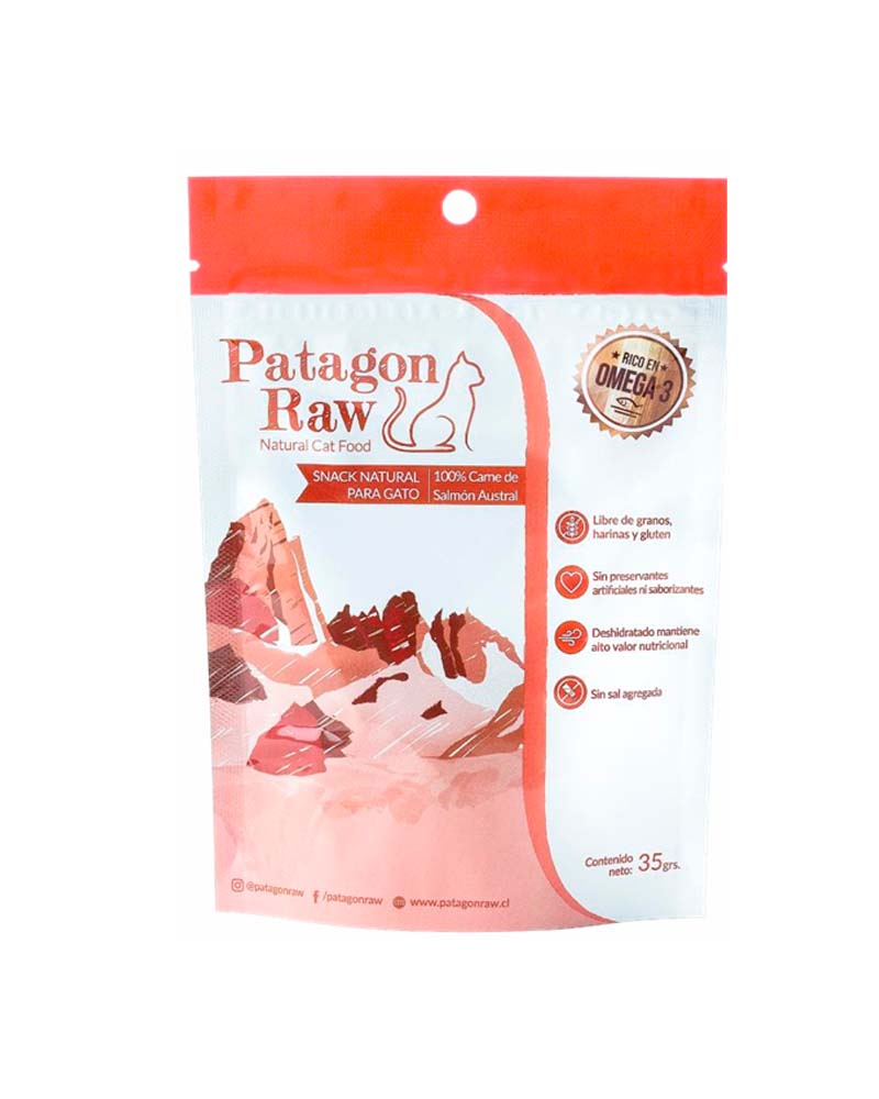 Patagon Raw Snack Gato Sabor Salmón 35 Gr