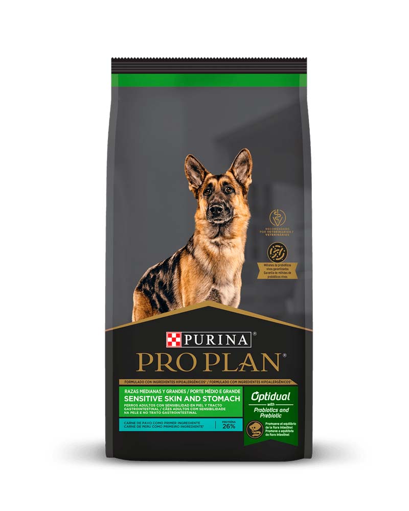 Pro Plan Adult Perro Sensitive Skin y Stomach Mediano y grande 12 kg