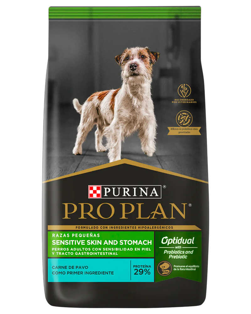 Pro Plan Sensitive Skin y Stomach Optidual Raza Pequeña 7.5 Kg