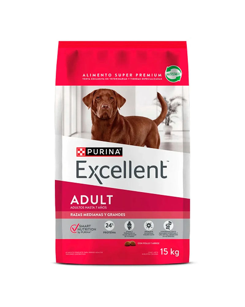 Purina Excellent Adulto Mediana y Grande 12 kg