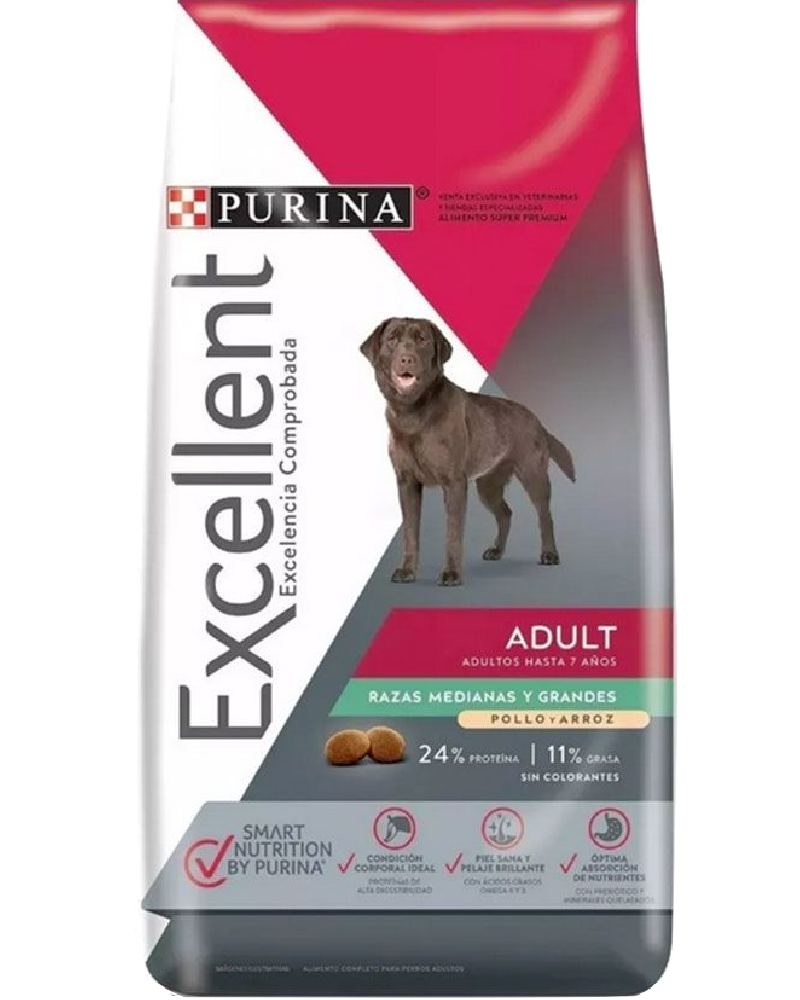 Purina Excellent Adulto Raza Mediana y Grande 8 Kg