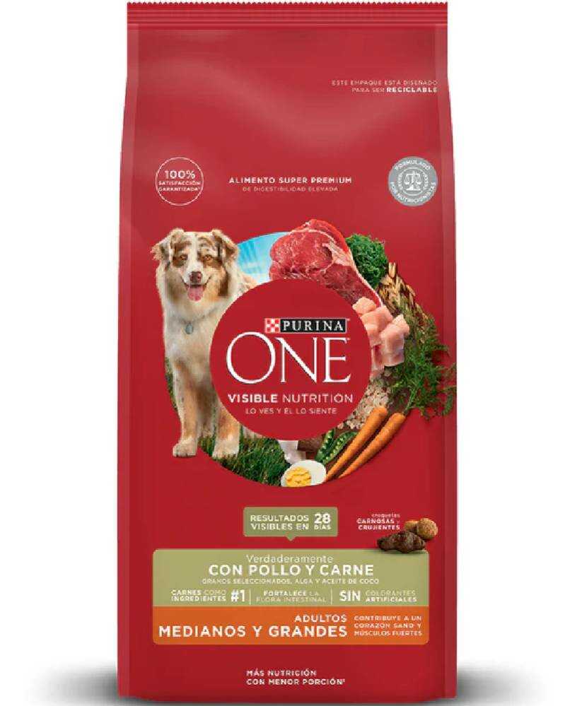 Purina One Adulto Mediano Grande Carne 6 Kg