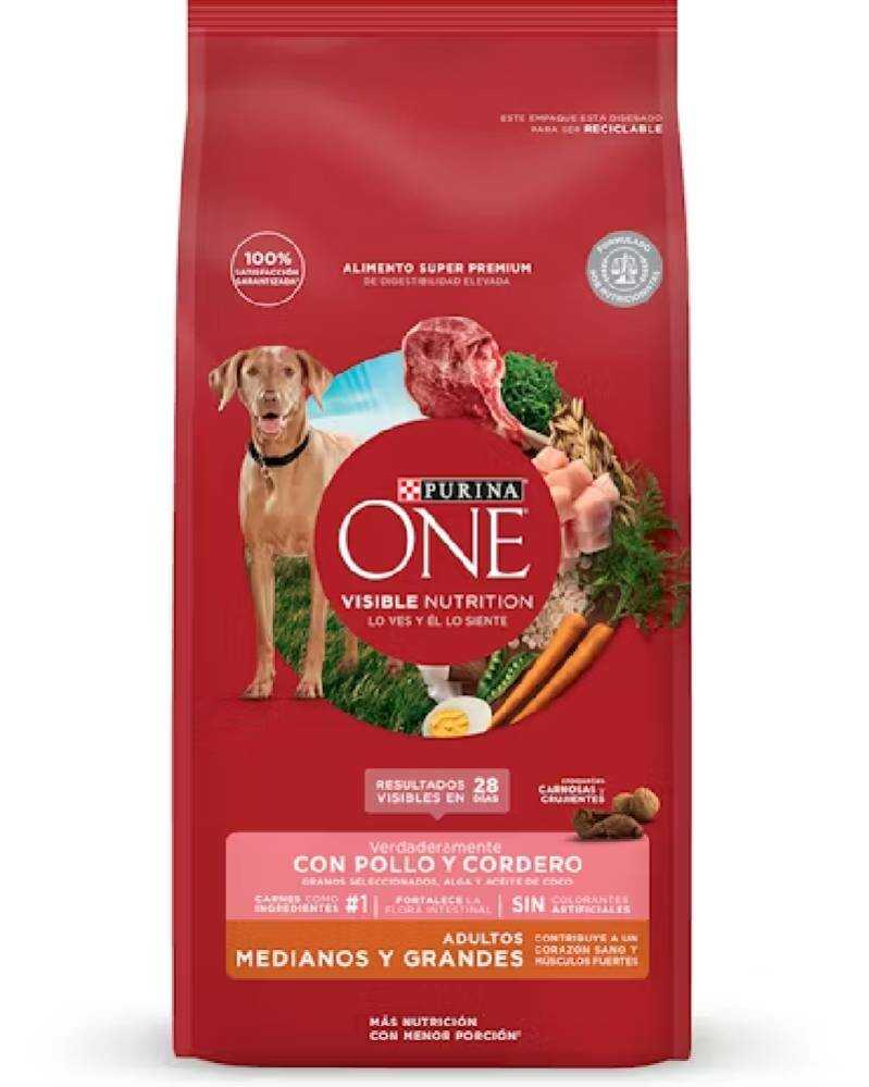 Purina One Adulto Mediano Grande Cordero 12 Kg