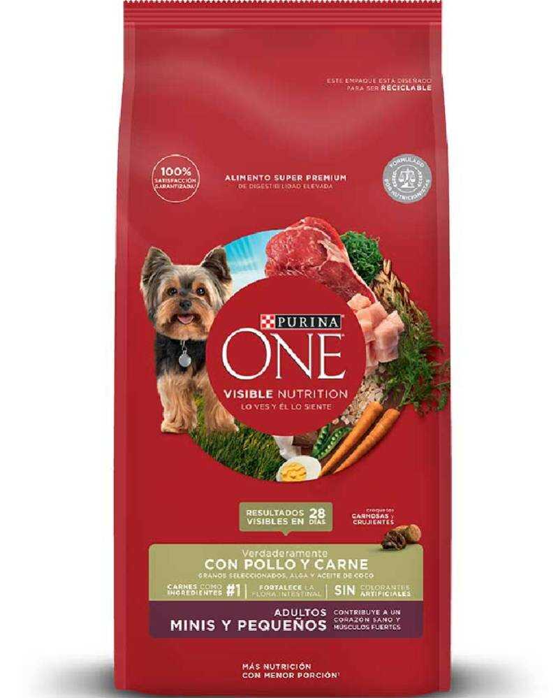 Purina One Adulto Mini Pequeño Carne 2 Kg