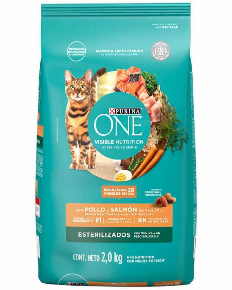 Purina One Esterilizado Salmón 2 Kg