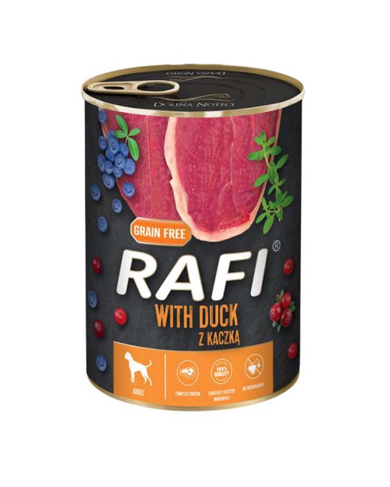 Rafi Lata Perro Adulto Duck Blueberry and Cranberry 400 Gr