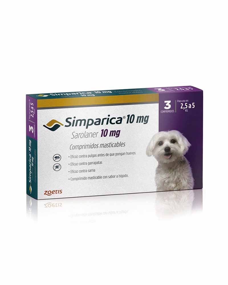 Simparica 3 Comprimidos Desde 2.5 Kg a 5 Kg