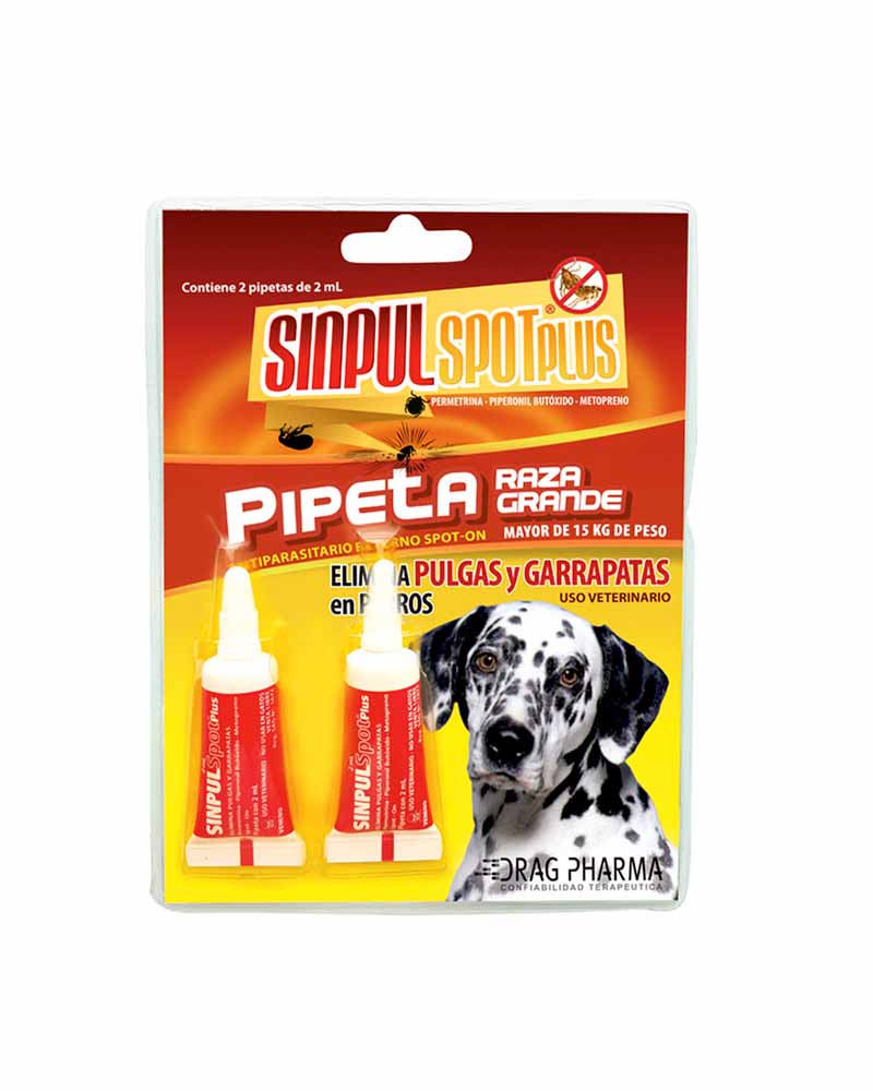 Sinpulspot Plus Para Perro Raza Grande 2 Pipetas de 2ml