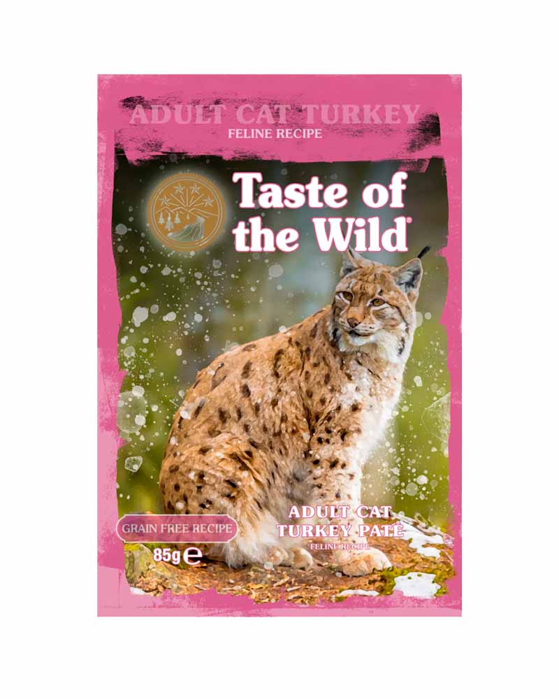Taste Of The Wild Gatos Adultos Pouch Pavo 85 Gr