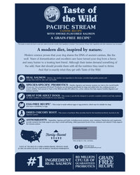 Thumbnail for Taste of the Wild Pacific Stream Adulto 18 Kg - reverso del envase