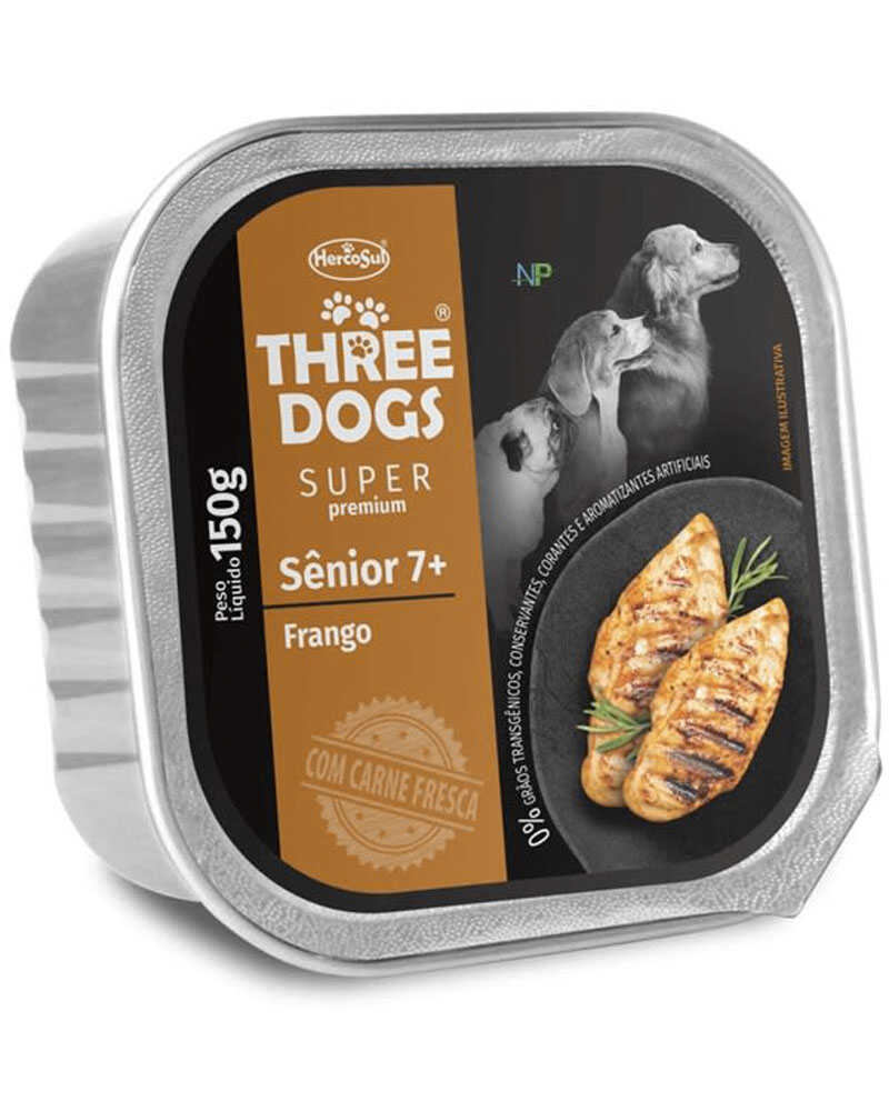 Three Dogs Pate Super Premium Senior 150 Gr