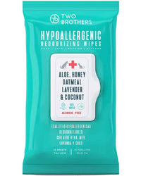 Thumbnail for Two Brothers Hypoallergenic Wipes 40P con aloe, miel, avena, lavanda y coco