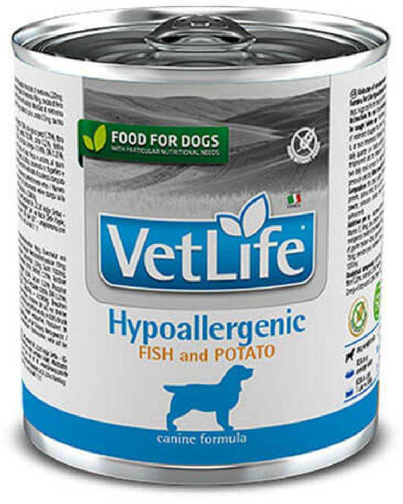 Vet Life Natural Diet Dog Hypoallergenic Fish y Potato 300 Gr