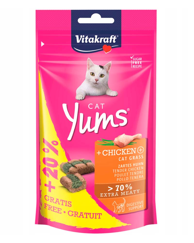 Vitakraft Cat Yums Pollo Y Cat Grass