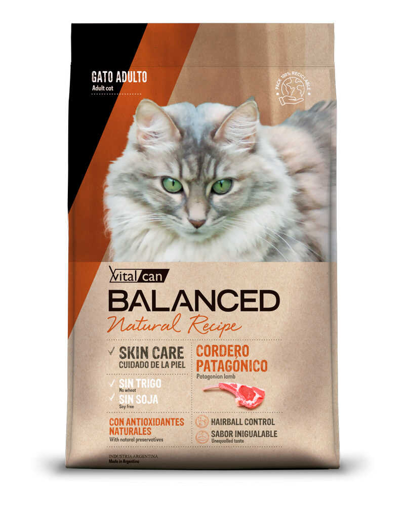 Vitalcan Balanced Cordero Para Gatos 3 Kg