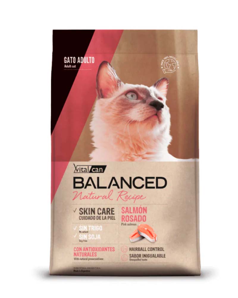 Vitalcan Balanced Gato Natural Recipe Salmón 7.5 Kg
