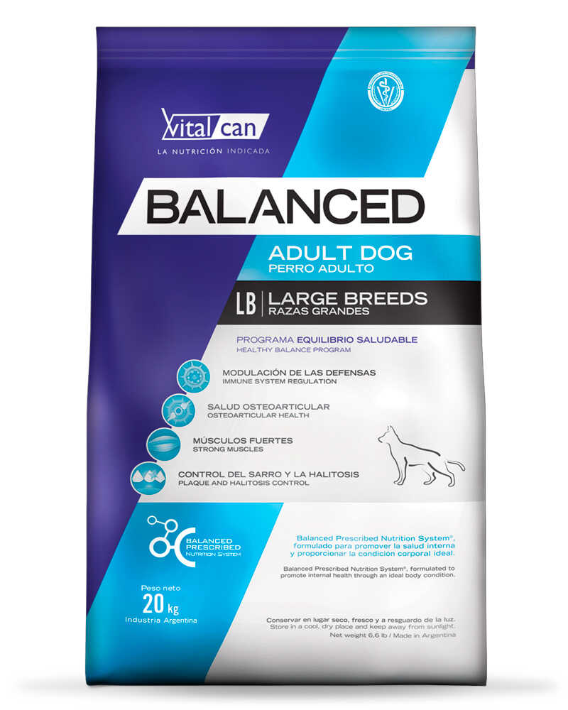 Vitalcan Balanced Perro Adulto Raza Gigante 20 Kg