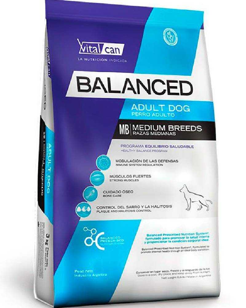 Vitalcan Balanced Perro Adulto Raza Mediana 12 Kg