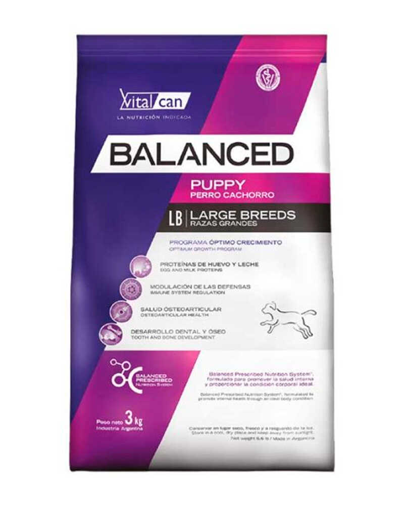 Vitalcan Balanced Perro Cachorro Raza Grande 20 Kg