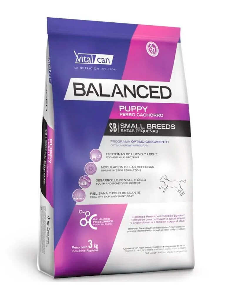 Vitalcan Balanced Perro Cachorro Raza Mediana 12 Kg