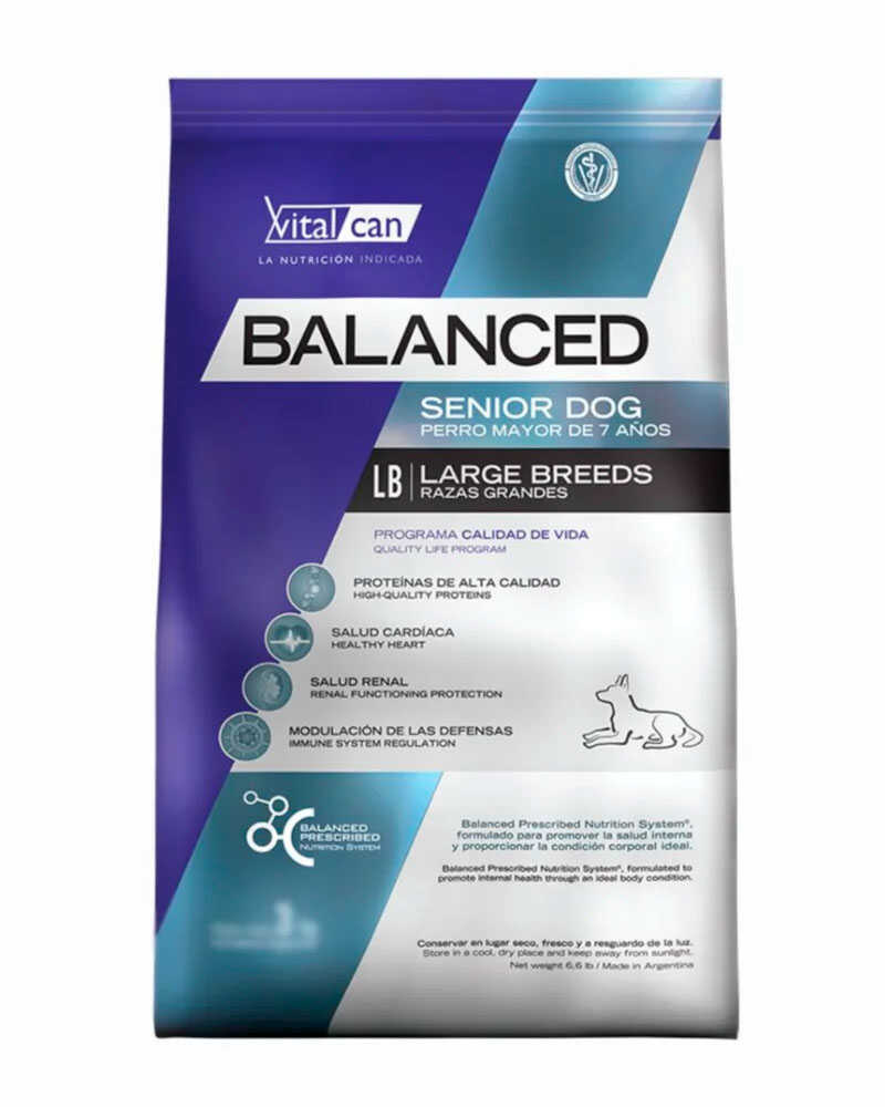 Vitalcan Balanced Perro Senior Raza Grande 15 Kg