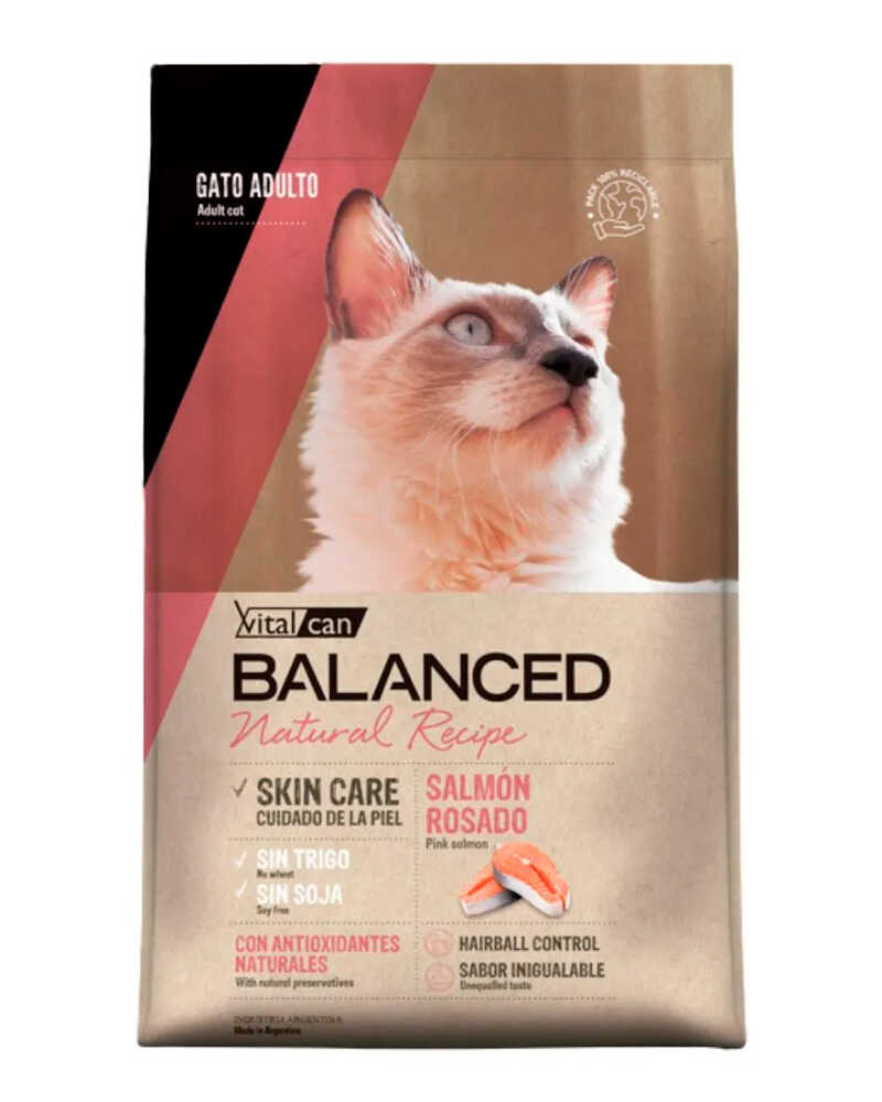 Vitalcan Balanced Salmón Para Gatos 3 Kg