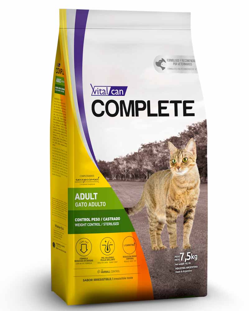 Vitalcan Complete Gato Control Peso Castrado 1.5 Kg