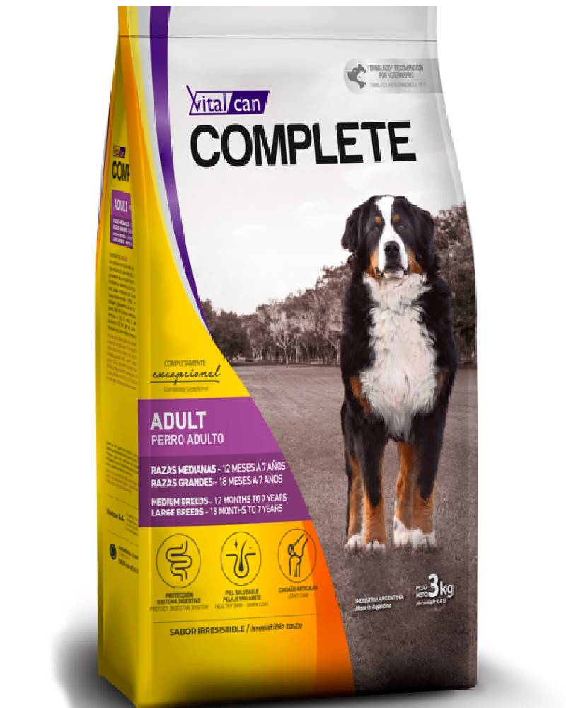 Vitalcan Complete Perro Adulto Raza Mediana y Grande 20 Kg