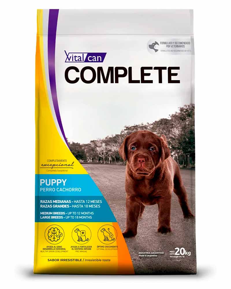 Vitalcan Complete Perro Cachorro Raza Mediana y Grande 3 Kg