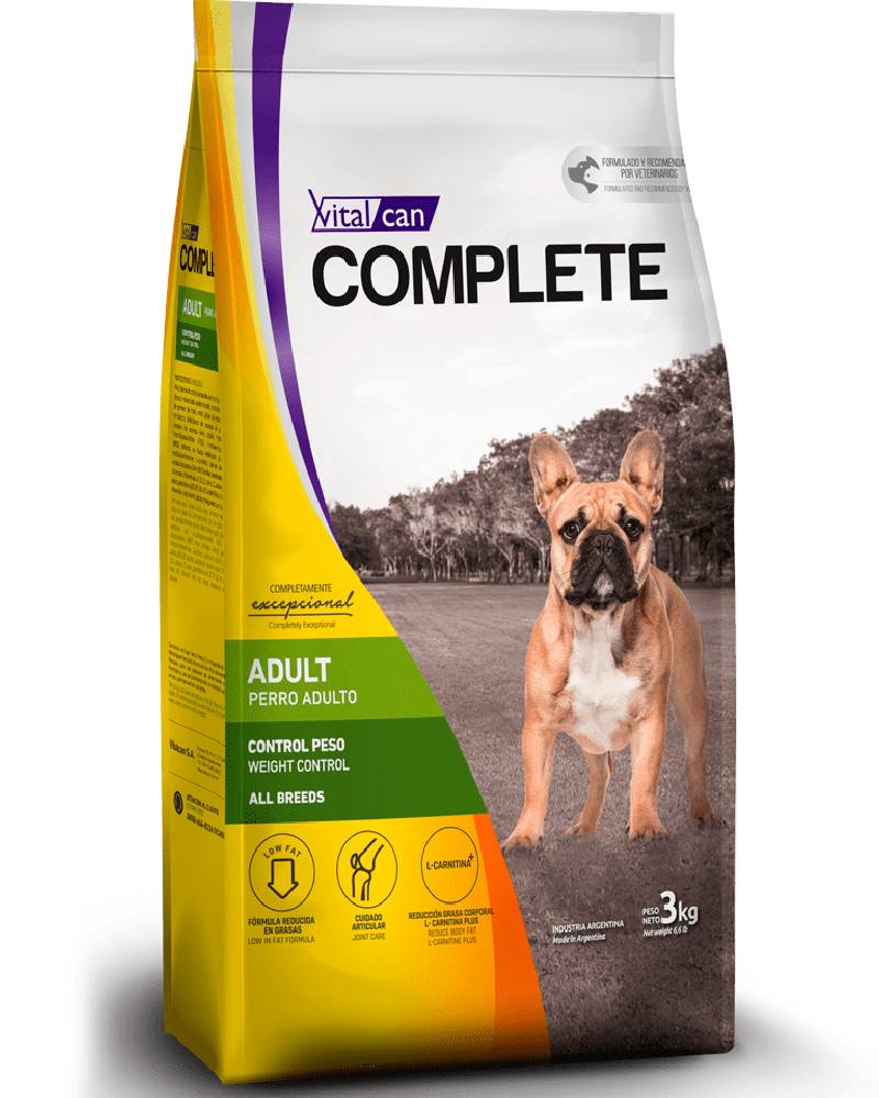 Vitalcan Complete Perro Control Peso 20 Kg