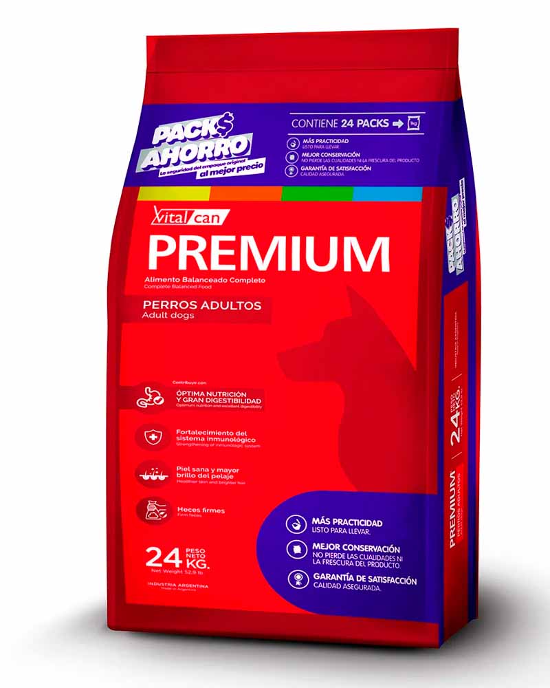 Vitalcan Premium Perro Adulto Pack Ahorro 24 Kg